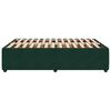 vidaXL Bedframe zonder matras 140x200 cm fluweel donkergroen