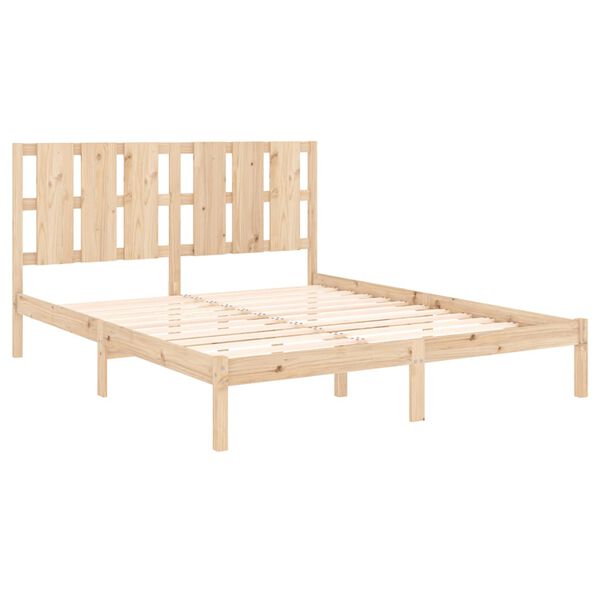 vidaXL Bedframe massief hout 150x200 cm