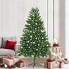 vidaXL Kerstboom met 300 LED met standaard Groen 210 cm PE