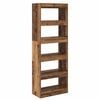 vidaXL Boekenkast Oud hout 60 x 30 x 166 cm Bewerkt hout