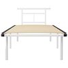 vidaXL Bedframe metaal wit 90x200 cm