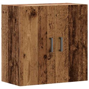 vidaXL Wandkast 60x31x60 cm bewerkt hout oud houtkleurig