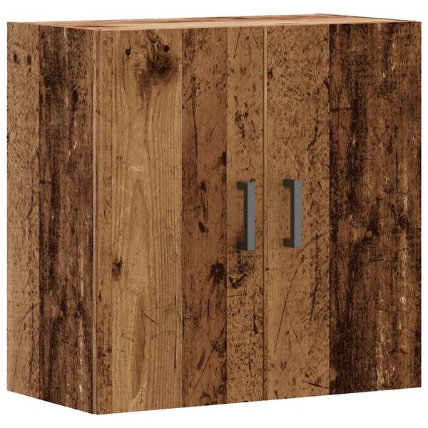 vidaXL Wandkast 60x31x60 cm bewerkt hout oud houtkleurig