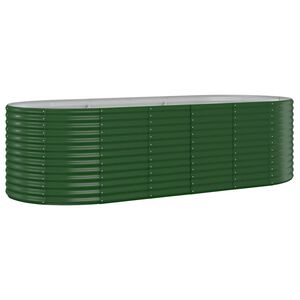 vidaXL Plantenbak 249x100x68 cm gegalvaniseerd staal groen