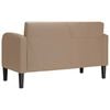 vidaXL Loveseat bank cappuccino 110 cm kunstleer