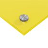 vidaXL Keuken Achterwand 2 pcs Geel 90 x 50 cm gehard glas