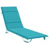 vidaXL Ligstoel Kussen GEMERT 100% Polyester Turquoise 200 x 50 x 3 cm