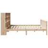vidaXL Bed met boekenkast zonder matras massief grenenhout 180x200 cm