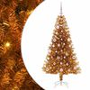 vidaXL Kerstboom met 150 LED met standaard Goud 150 cm PET