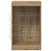 vidaXL LED Sideboard Artisan Eiken 41 x 37 x 67 cm Bewerkt hout