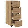 vidaXL Opbergkast Artisan Eiken 40 x 48 x 105 cm Bewerkt hout