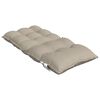 vidaXL Stoelkussens 2 st lage rug oxford stof taupe
