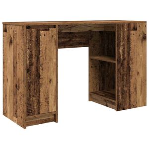 vidaXL Bureau 120x42x76 cm spaanplaat oud hout