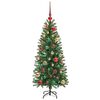 vidaXL Kunstkerstboom met 150 LED met standaard Groen 120 cm PE en PVC