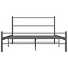 vidaXL Bedframe metaal grijs 160x200 cm