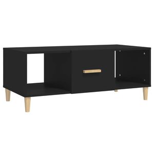 vidaXL Salontafel 102x50x40 cm bewerkt hout zwart