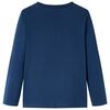 Kindershirt met lange mouwen 92 marineblauw