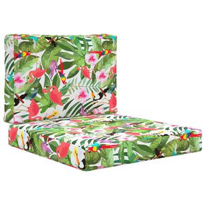 vidaXL Buiten bankkussen 2 pcs kleurrijk Polyester