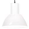 vidaXL Hanglamp rond 25 W E27 28,5 cm wit