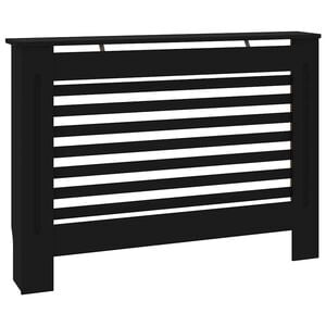 vidaXL Radiatorombouw 112x19x81,5 cm MDF zwart