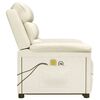 vidaXL Sta-op-massagestoel fluweel crèmekleurig