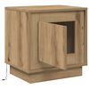 vidaXL Nachtkastje 2 pcs Artisan Eiken 44 x 34,5 x 45 cm Bewerkt hout
