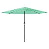 vidaXL Parasol met stalen paal 388x388x248 cm groen