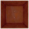 vidaXL Tuin Bloempot Roestig 50 x 50 x 15 cm Cortenstaal