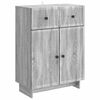 vidaXL Dressoir met lade Grijs sonoma 66 x 34,5 x 90 cm Bewerkt hout