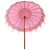 vidaXL Balinese Parasol Roze 215 x 215 x 260 cm