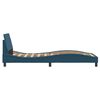 vidaXL Bedframe met hoofdeinde "Dover" fluweel blauw 80x200 cm