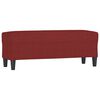 vidaXL Bankje 100x35x41 cm stof wijnrood