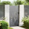 vidaXL Tuinpoort met slot Zwart 85 x 175 cm Poedergecoat staal