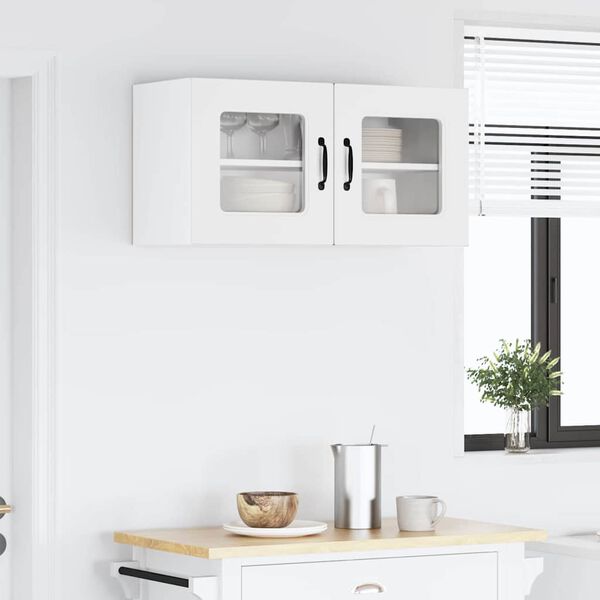 vidaXL Keukenkast met opslag Kalmar Wit 80 x 31 x 40 cm Bewerkt hout