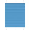 vidaXL Pliss&eacute; rolgordijn 105x150cm stofbreedte 104,4cm polyester blauw
