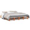 vidaXL Bedframe zonder matras massief grenenhout wasbruin 200x200 cm