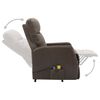 vidaXL Sta-op-massagestoel stof taupe