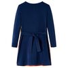 Kinderjurk met lange mouwen 104 marineblauw