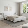 vidaXL Bedframe zonder matras 135x190 cm kunstleer wit