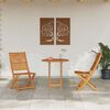 vidaXL Vouw Bistro Set 3 pcs Bruin Massief Acaciahout