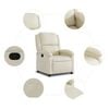vidaXL Relaxfauteuil cr&egrave;mekleurig kunstleer