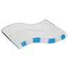 vidaXL Pocketveringmatras middelhard-hard 200x200 cm