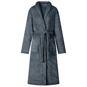 vidaXL Badjas zonder Kap Marineblauw xxl Flanel