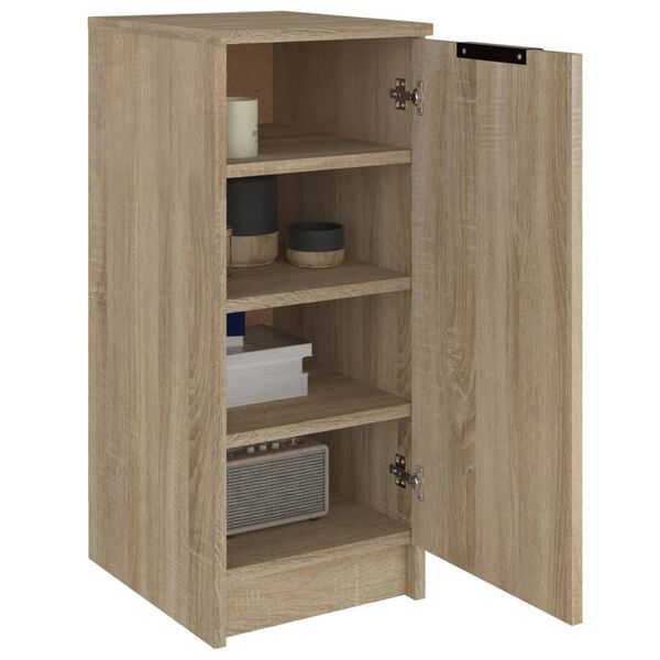 vidaXL Schoenenkast 30x35x70 cm bewerkt hout sonoma eikenkleurig