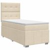 vidaXL Boxspringbed met matras Cr&egrave;mekleurig 80 x 200 cm Stof