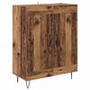 vidaXL Hoge kast 2 pcs Oudhout Bewerkt hout