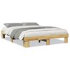 vidaXL Bedframe zonder matras 135x190 cm massief eikenhout