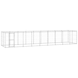 vidaXL Hondenkennel 21,78 m&sup2; gegalvaniseerd staal