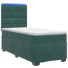 vidaXL Boxspringbed met matras Donkergroen 80 x 200 cm Fluweel