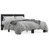 vidaXL Bedframe bewerkt hout metaal zwart 120x190 cm